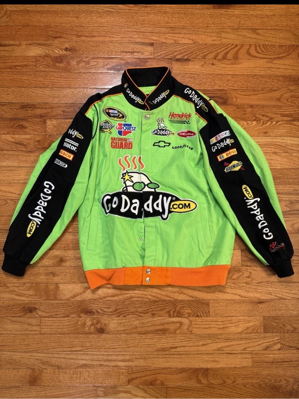 Vintage NASCAR Go Daddy Racing Jacket XL